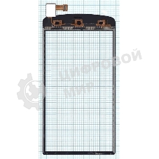 Сенсорное стекло (тачскрин) для OPPO N1 mini, черное