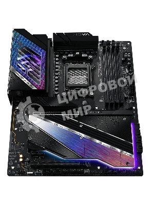 Материнская плата ASRock X870E NOVA WIFI, AM5, AMD X870E, 4xDDR5, 4xSATA, 1xPCIe 5.0 x16, 1xPCIe 3.0 x16, 1xPCIe 3.0 x1, 1xHDMI, 2xUSB4 Type-C, 5xUSB 3.2 Gen2, 3xUSB 3.2 Gen1, 1x 5Gb LAN, 3x3.5 мм, 7.1, ATX
