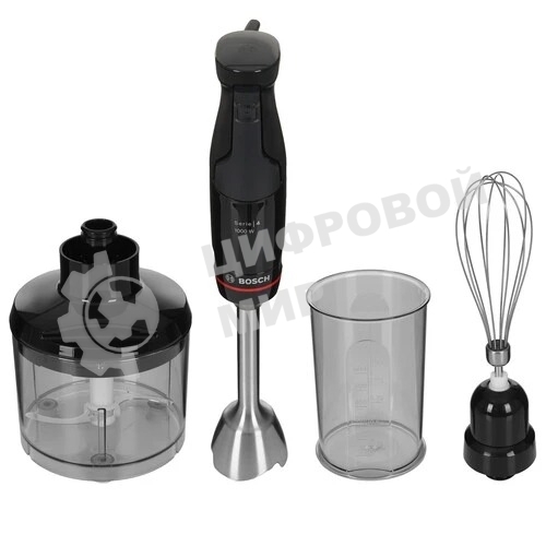 Блендер погружной Bosch MSM4B621, 1000 Вт, черный