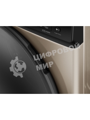 Стиральная машина Weissgauff WM 59411 Direct Drive Inverter Steam Champagne золотистая, загрузка фронтальная 11кг, 1400 об/мин., класс: A+++