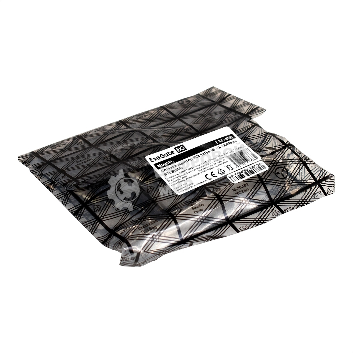 Сетевой адаптер ExeGate EXE-520 PCI 10/100Mbps RTL8139D (OEM) EX281223RUS