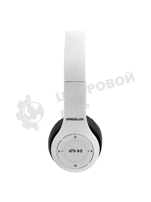 Беспроводные/проводные наушники Ergolux ELX-BTHP01-C01 белый, накладные, Bluetooth + проводной, до 8 ч