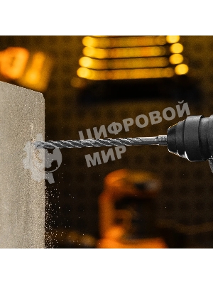 Бур по бетону Denzel цельная крестовая пластина, 8x215 мм, SDS PLUS