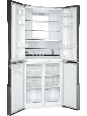 Холодильник Hansa FY418.3DFXC нержавеющая сталь трехкамерный 274/144л морозилка снизу