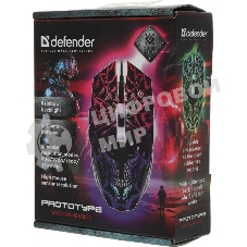 Мышь проводная Defender Prototype GM-670L черный, 2400 dpi, USB, кнопки - 6