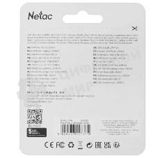 Флешка USB Netac U116 white (N3U116N32G-32WH), 32GB, USB 3.2, R/W 90/30, белый