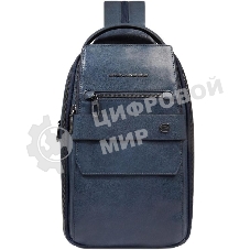 Рюкзак слинг мужской Piquadro Solm CA7028S141/AV серо-голубой кожа