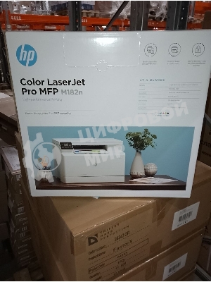 (Поврежденная упаковка) МФУ лазерный HP Color LaserJet Pro MFP M182n (7KW54A) A4 Net белый