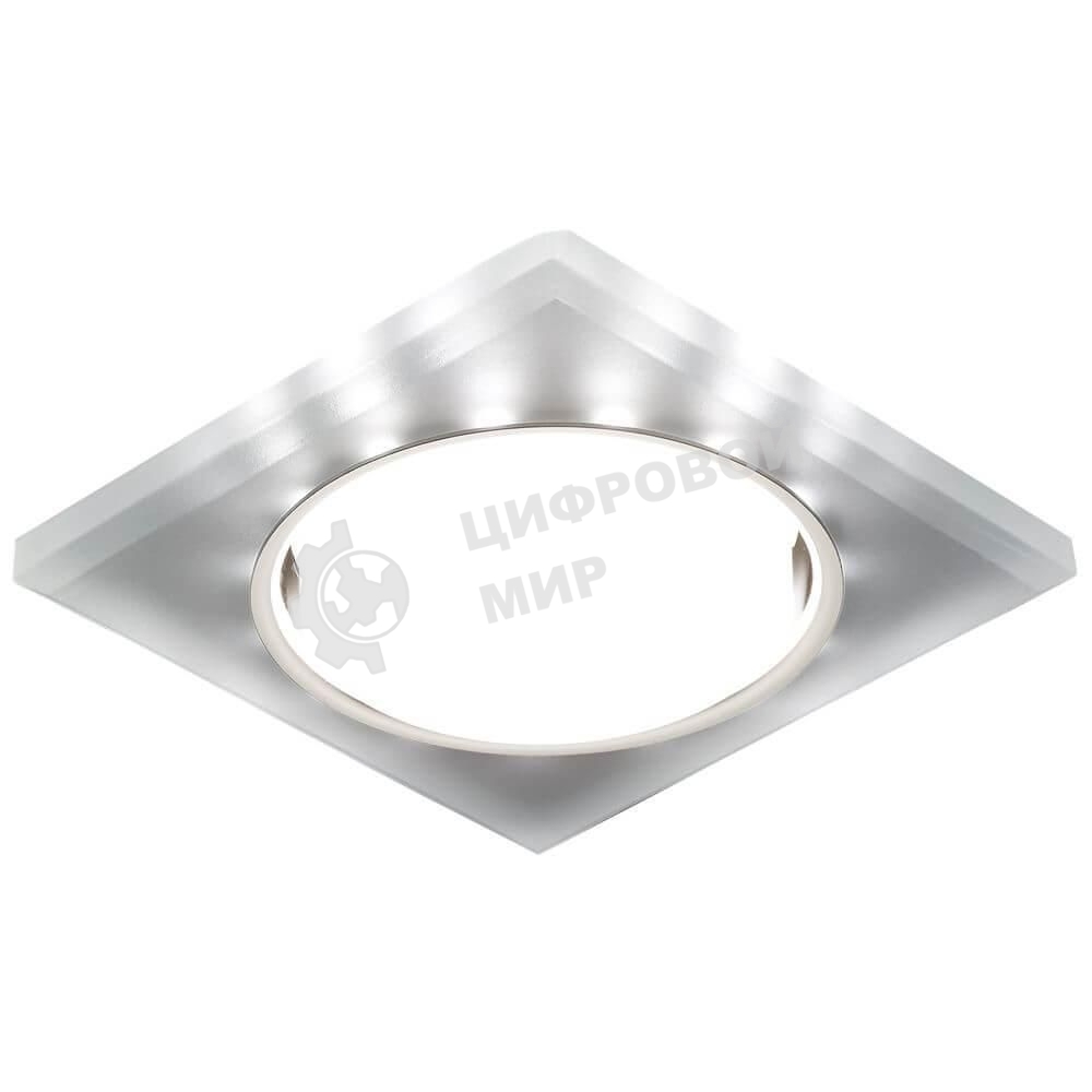 Встраиваемый точечный светильник G215 CH/WH хром/матовый GX53+3W(LED WHITE)