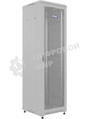 Шкаф коммутационный NTSS Премиум (NTSS-R42U6060PD) напольный 42U 600x600 мм пер. дв. перфор. металл 900 кг серый 510 мм 86 кг IP20 металл