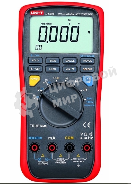 Тестер сопротивления изоляции UNI-T UT531