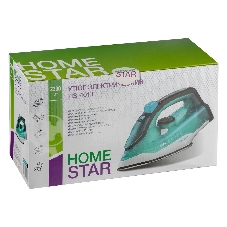 Утюг Homestar HS-4011 бирюзовый, 2200 Вт, 25 г/мин, 150 г/мин, 300 мл