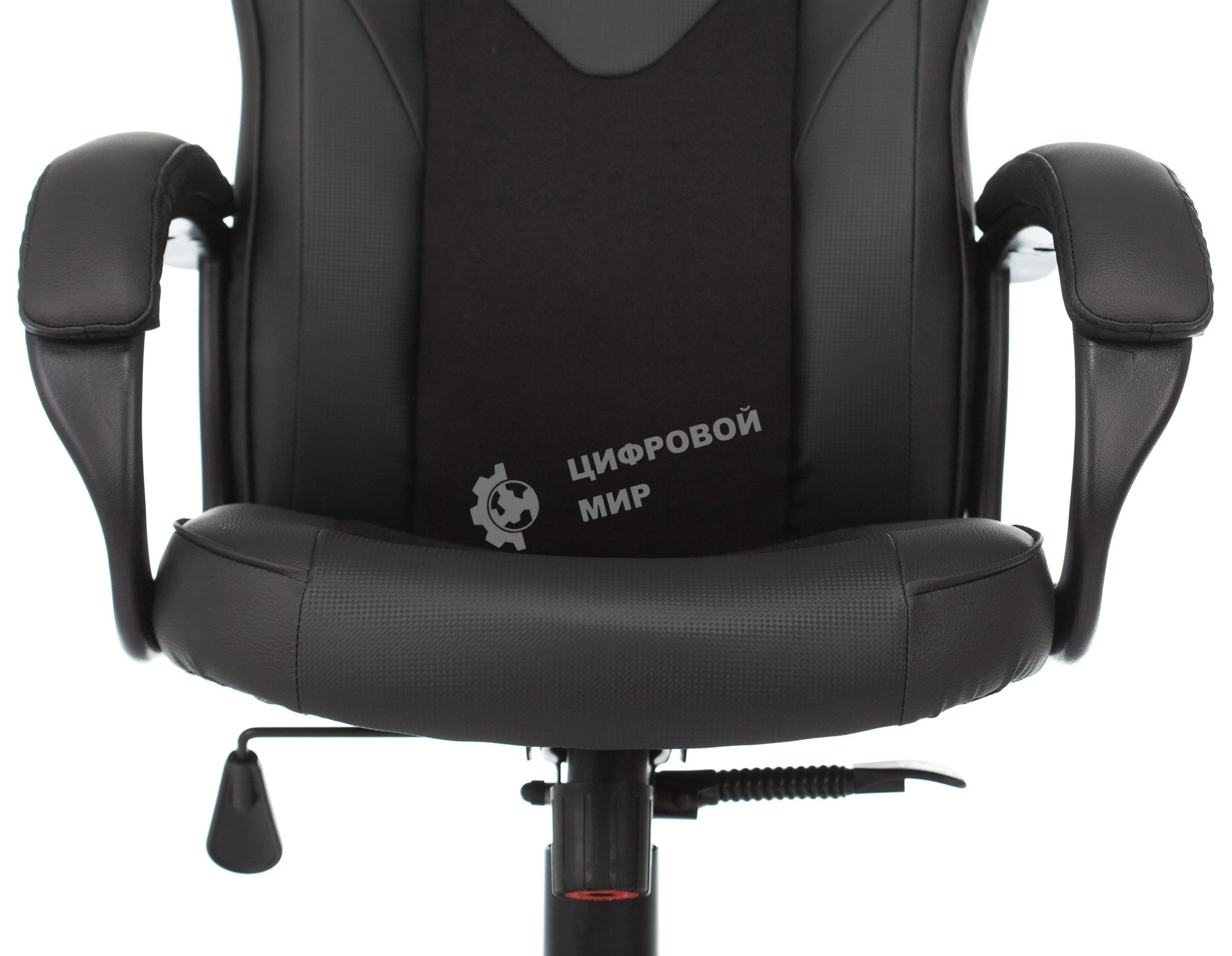 Кресло игровое Zombie GAME 17 черный, текстиль/эко.кожа, крестовина пластик