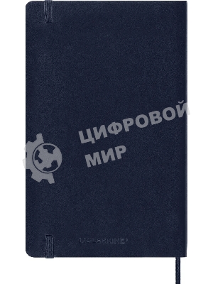 Блокнот Moleskine CLASSIC SOFT QP617B20 Large 130х210 мм 192 стр. клетка мягкая обложка синий сапфир