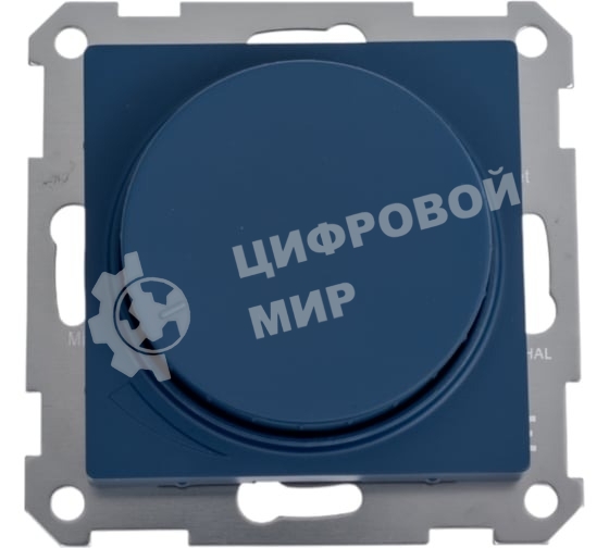 Светорегулятор (диммер) повор-нажим, AtlasDesign LED, RC, 400 Вт, мех., аквамарин