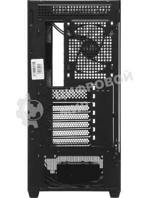 Корпус ACCORD ACC-ZA11B AR Black, Midi-Tower, чёрный, 4 x 120 мм