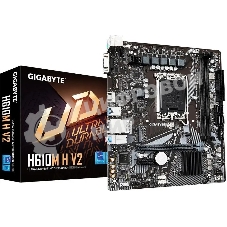 Материнская плата GIGABYTE H610M H V2, LGA1700, Intel H610, 2xDDR5, 4xSATA, 1xM.2, 1xPCIe 4.0 x16, HDMI, D-Sub, 1x1Gb LAN, 3x3.5 мм, 7.1, microATX