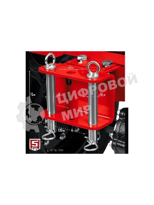 Мотоблок ЗУБР МТШ-500 бензиновый с ВОМ, 212 см3