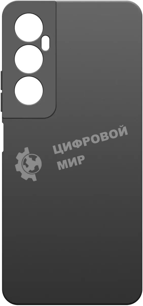 Чехол (клип-кейс) BoraSCO для Realme C65 Silicone Case черный