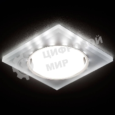 Встраиваемый точечный светильник G215 CH/WH хром/матовый GX53+3W(LED WHITE)