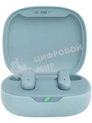 Наушники TWS JBL Wave Flex мятный, вкладыши, Bluetooth, быстрая зарядка, до 8 ч