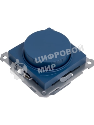 Светорегулятор (диммер) повор-нажим, AtlasDesign LED, RC, 400 Вт, мех., аквамарин