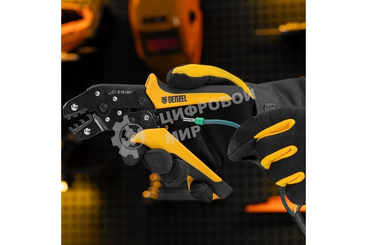 Клещи для обжима наконечников штыревых Denzel НШВ, НШВИ, НШВИ-2, 6-16 мм2