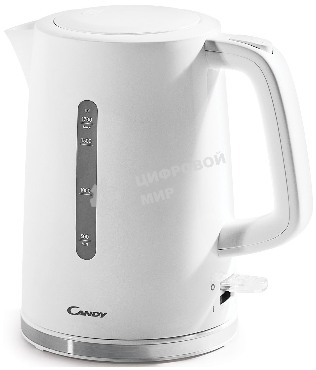 Чайник электрический Candy QA00A1M00RU 1.7л. 2200Вт белый корпус: пластик (CK-100)