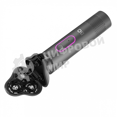 Электробритва BQ SV1008 Gray-Pink. Мощность 5 Вт/Время зарядки 90 минут/Время беспроводной работы 90 минут/Влагозащита IPX6/Электропитание 110-240 В, 50-60 Гц/Ротационная головка бритвы/Мощный мотор/Индикатор заряда батареи/Портативная база для подзарядки