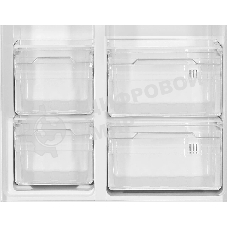 Холодильник Kraft KF-MS5701DI темно-серый двухкамерный 372/198л морозилка сбоку, Side by Side