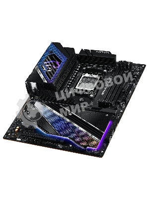 Материнская плата ASRock X870E NOVA WIFI, AM5, AMD X870E, 4xDDR5, 4xSATA, 1xPCIe 5.0 x16, 1xPCIe 3.0 x16, 1xPCIe 3.0 x1, 1xHDMI, 2xUSB4 Type-C, 5xUSB 3.2 Gen2, 3xUSB 3.2 Gen1, 1x 5Gb LAN, 3x3.5 мм, 7.1, ATX