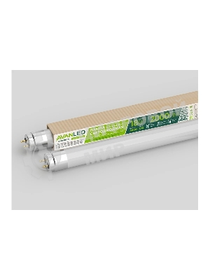 Лампа светодиодная AL T8-18-865-1200-М 18Вт матовая 6500К холод. бел. G13 2000лм 195-265В (пр-во РФ) AVANLED 11112651