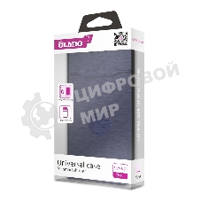 Чехол-книжка универсальный для смартфонов OLMIO р.L, 5.5