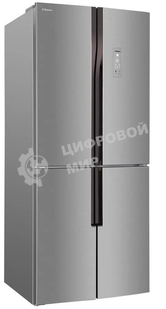 Холодильник Hansa FY418.3DFXC нержавеющая сталь трехкамерный 274/144л морозилка снизу