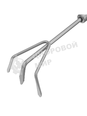 Рыхлитель трехзубый Palisad LUXE 100х345 мм, стальной, рукоятка из ясеня