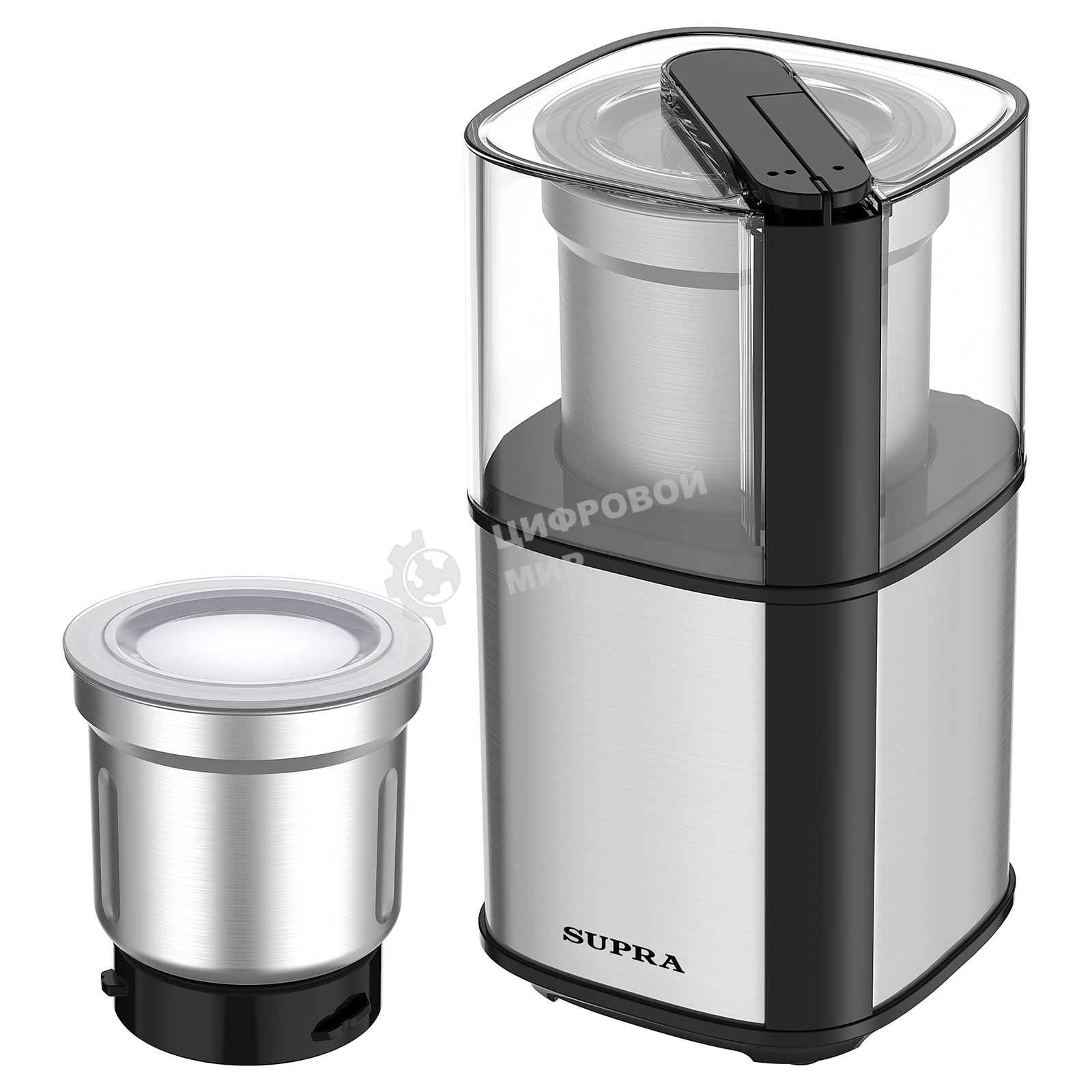 Кофемолка SUPRA CGS-320 300 Вт, 80 г, серебристый