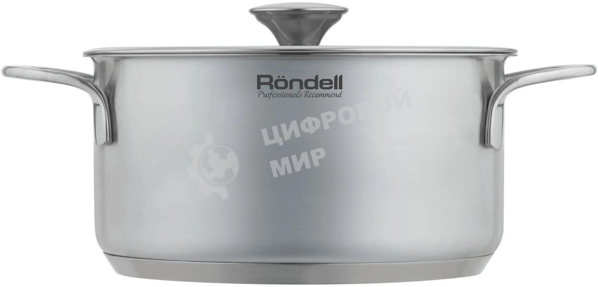 Кастрюля Rondell Modern RDS-1747, 2.8л, 20см, с крышкой, стальной