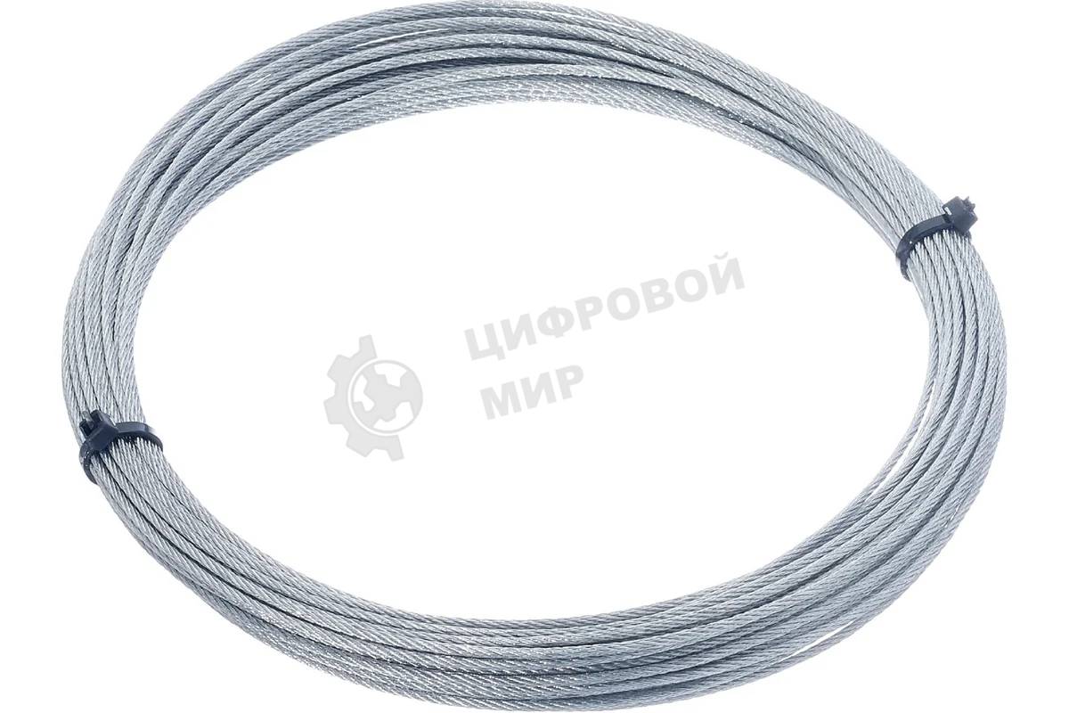 Трос стальной СТРОЙМЕТИЗ 4141041 2.0 мм DIN 3055 цинк (уп.10 м) подвес