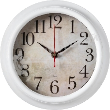 Часы настенные аналоговые Бюрократ WALLC-R80P D21 см белый