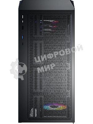 Компьютерный корпус Montech X5 черный без БП ATX 4x120мм 1xUSB2.0 1xUSB3.0 audio bott PSU
