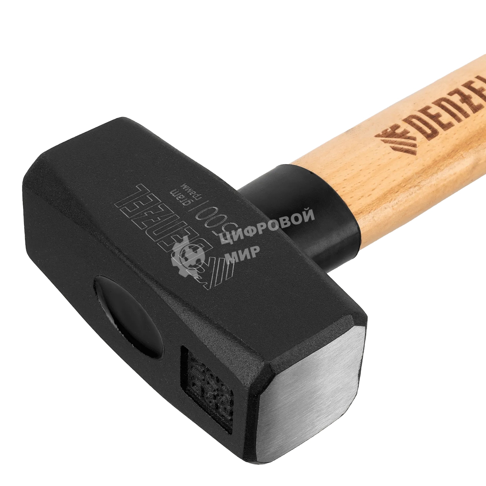 Кувалда Denzel 1500 г, кованая головка, буковая рукоятка