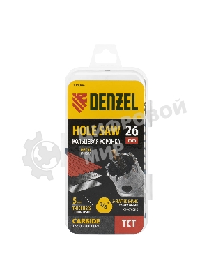 Коронка по металлу Denzel твердосплавная, 26 мм