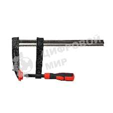 Струбцина F-образная усиленная Deli DL110830Z 300x80 мм, макс. усилие зажима 3000N, резьба 14мм