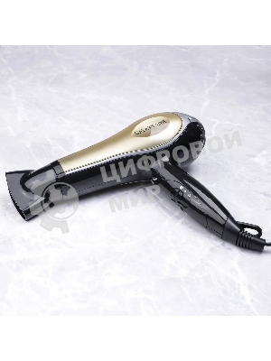 Фен Galaxy GL 4316 черный/золотистый, 2200 Вт