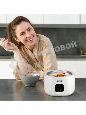 Йогуртница Kitfort КТ-6082 15Вт 1б. 1000мл упр.:электрон. белый