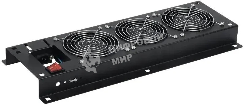 Панель вентиляторная ITK (FM05-31M) 3 вент. черный (упак.:1шт)