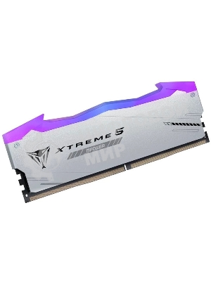 Оперативная память Patriot Viper Xtreme 5, DDR5, 32Gb (2x16Gb), 8000MHz, CL38, DIMM, с радиаторами, RGB, серебристый