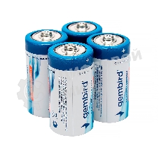 Батарейки солевые Gembird GB-R14P-4B, тип С(R14P), 4шт, коробка
