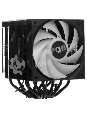Кулер для процессора DEEPCOOL AG620 BK ARGB V2 черный 120мм алюминий+медь 1850rpm 29.4db 4-pin 260W 157мм
