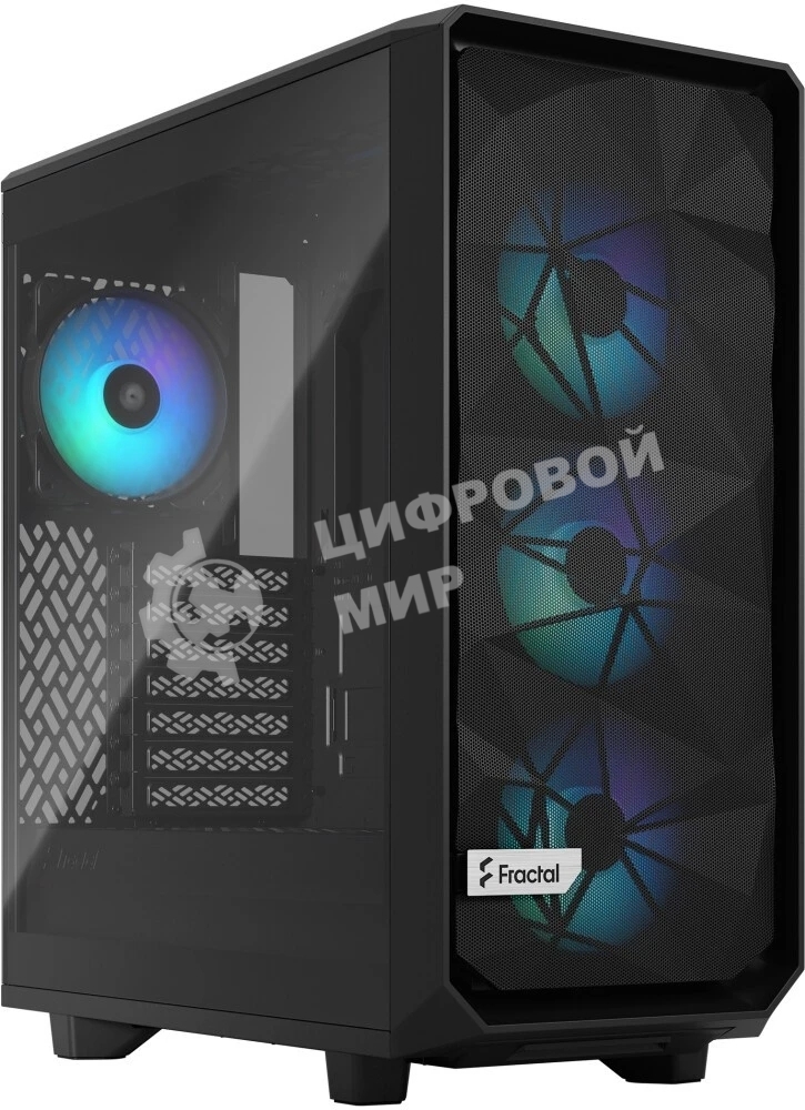 Компьютерный корпус Fractal Design Meshify 2 Compact Lite RGb черный TG Light Tint/FD-C-MEL2C-05